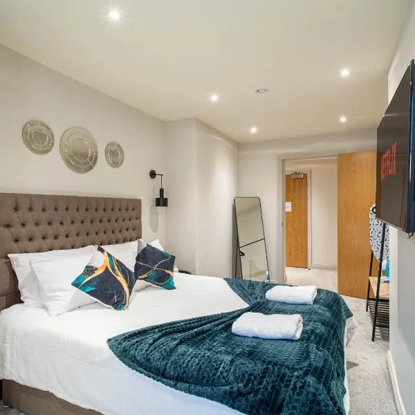 Central Leeds Apartment by Briggate Free Parking，位于利兹的酒店