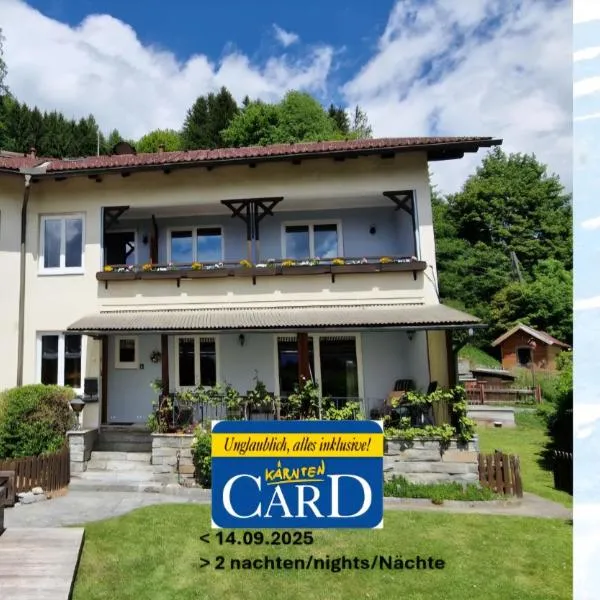 Pension Sonnenheim, Sommer inkl KärntenCard vanaf 2 nachten tm 13sep25, hotel in Gmünd in Kärnten