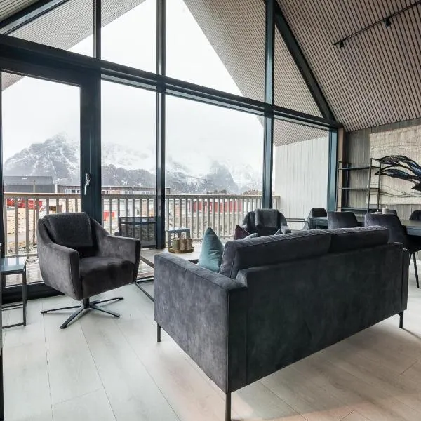 Attraktiv leilighet på kaikanten i Henningsvær, ξενοδοχείο σε Henningsvær