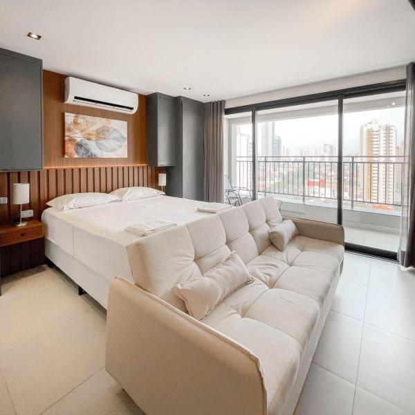 Flat Alto e Completo Com linda Vista da Cidade