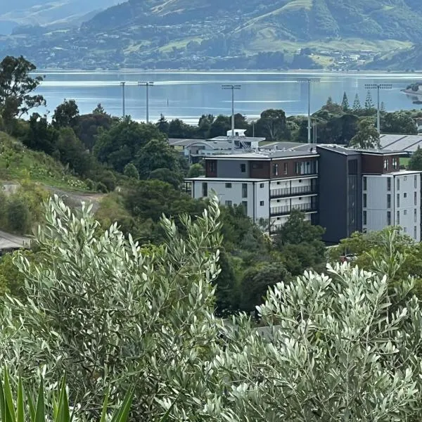 Sunny hillside central Nelson hideaway with city to sea views, hotel in Nelson