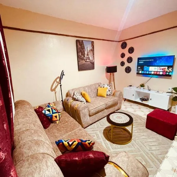 Modern & Cozy 1 Bedroom BnB in Nyeri, hotel in Nyeri