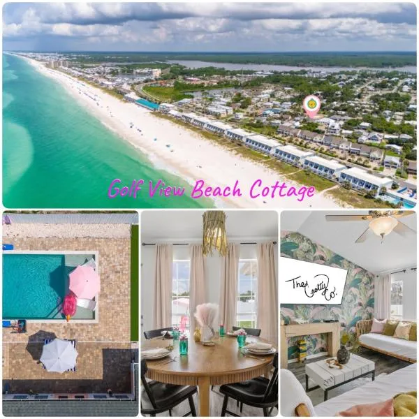 Steps to the beach & close to 30A! Private pool with sundeck & putt putt golf!, hotel sa Panama City Beach