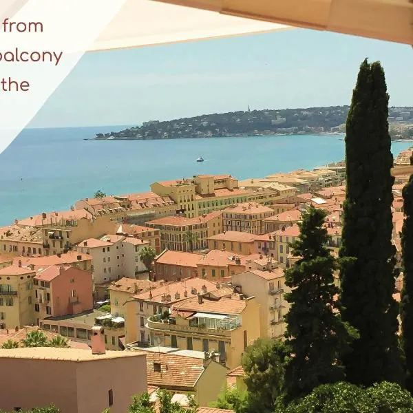 Chalet Marcel - Magnific Panoramic Sea View - 3 min to Beach and Walking Street, hotell i Menton
