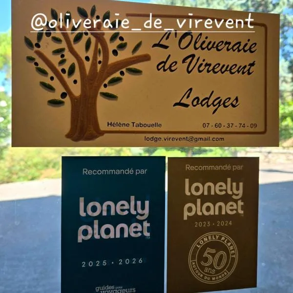 Les lodges de l'oliveraie de Virevent, hotel em Grasse