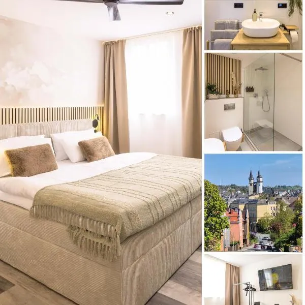 EssenzApartment Hof, 24h Checkin, Parkplatz, WLan300Mbit, hotel in Hof