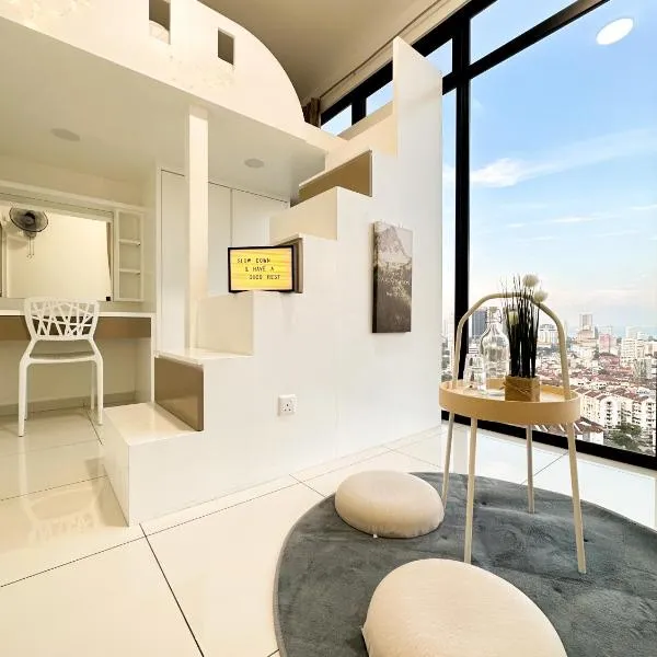 Beacon Executive Suite with SkyPool 3BR 8pax Georgetown Penang, hótel í Georgetown
