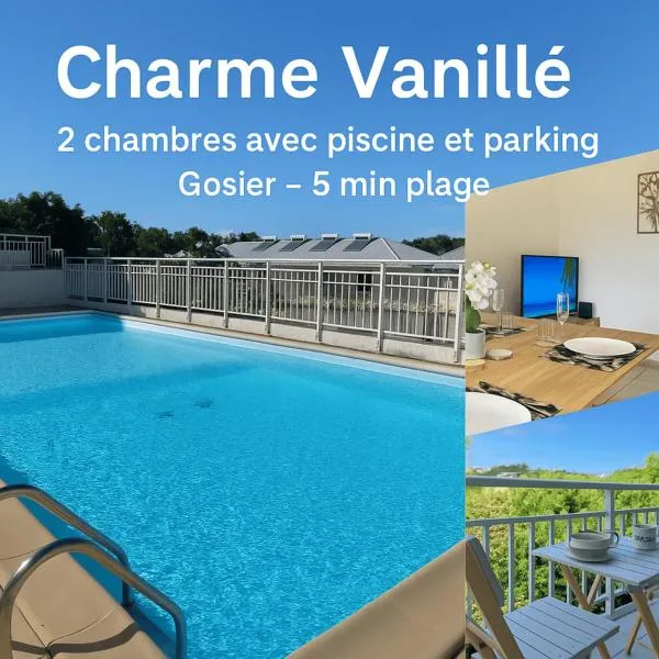 Charme Vanillé 2 chambres avec piscine et parking Gosier 5 min plage, hotel in Le Gosier
