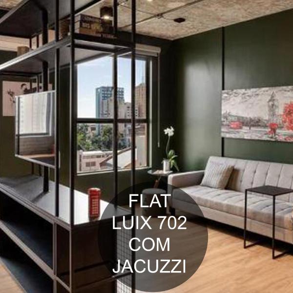 Luix Londrina Flat c jacuzzi, 43m2 , ar quente e frio, c garagem