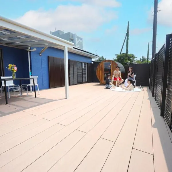 サウナとホットジャグジー 屋根付きBBQテラス 最大8名 駐車場2台 HOTEL DREAM MUSIC Minami-Kujūkuri, Hotel in Shirako
