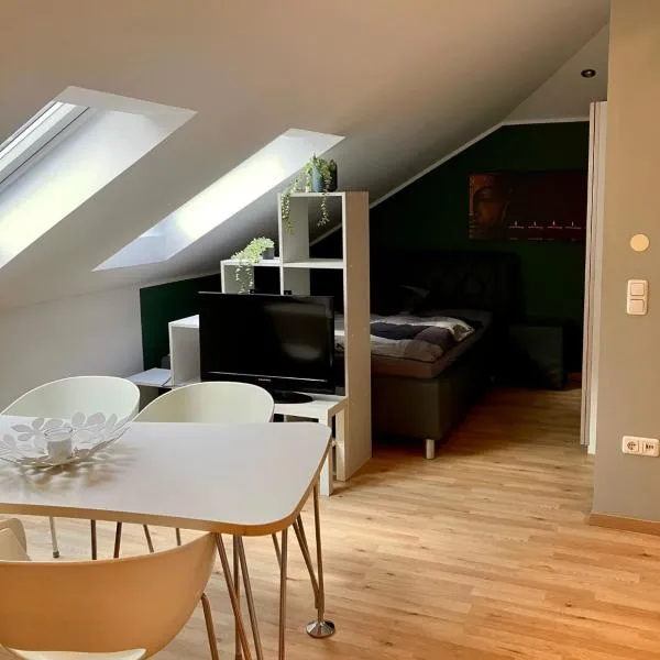 Moderne Dachgeschosswohnung an der Donau, hotel in Mariaposching