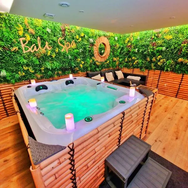 BALI SPA-4 Pers-Jacuzzi-Parking-Jardin-Clim-Colmar, hotel a Muntzenheim