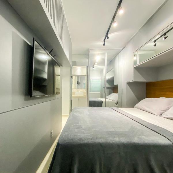 Apt todo mobiliado 2 quartos e Office com Cama Alto Padrão Cuiabá - Foto 2
