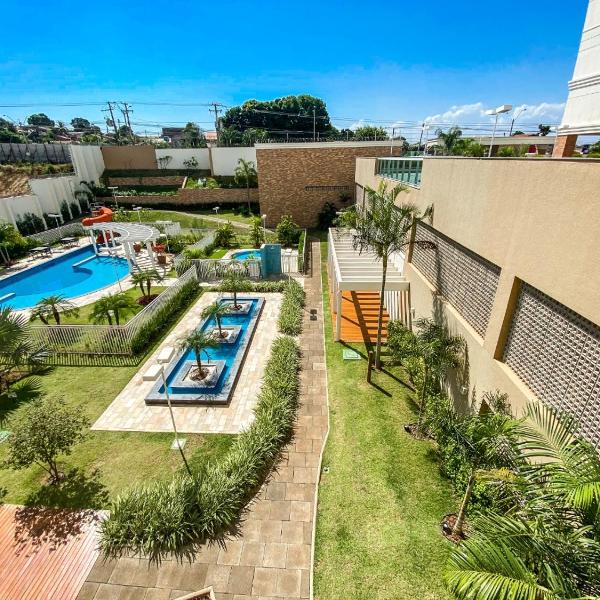 Apt todo mobiliado 2 quartos e Office com Cama Alto Padrão Cuiabá - Foto 4