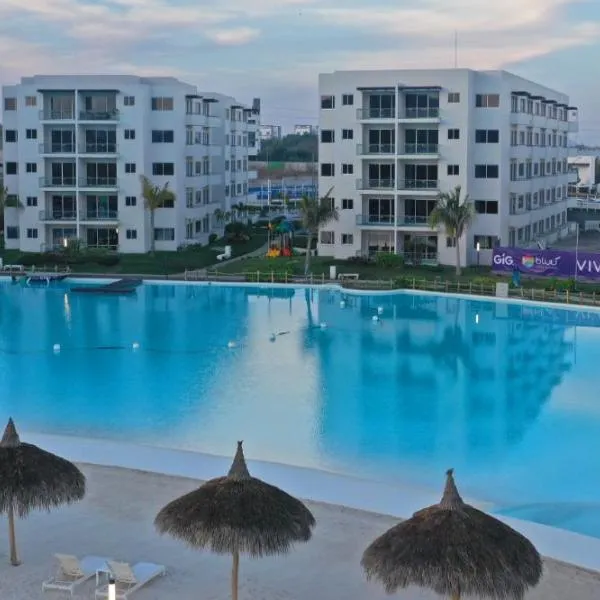 Mazablue depa en laguna con playas artificiales, hotel a Mazatlán