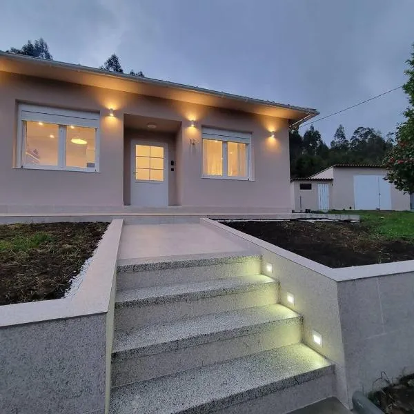 Casa de Nuna- calefacción, naturaleza, Netflix, hotelli Cabana de Bergantiñosissa