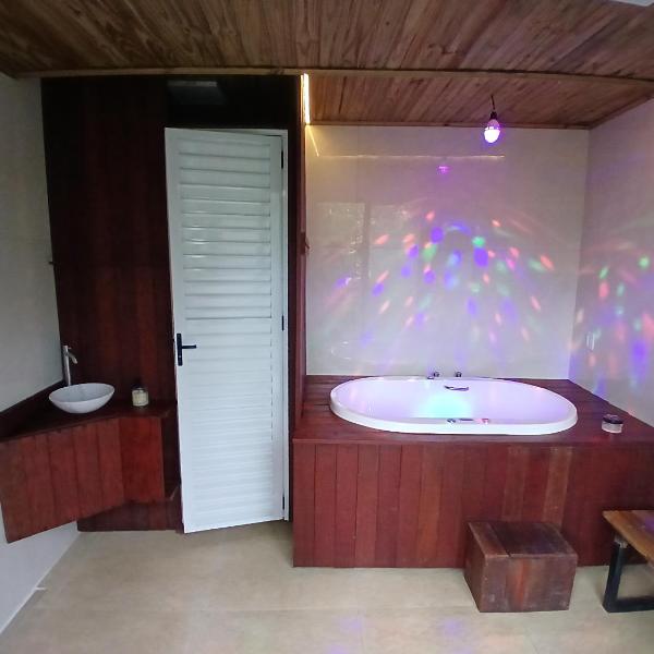 Chalé Ecos do Jucu sauna-ofurô-piscina aquecida-wifi - Foto 3