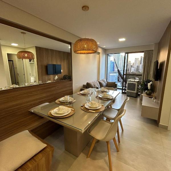 Bela Hospedagem - #504 Ed W Gratitude com varanda e 02 qts cama casal