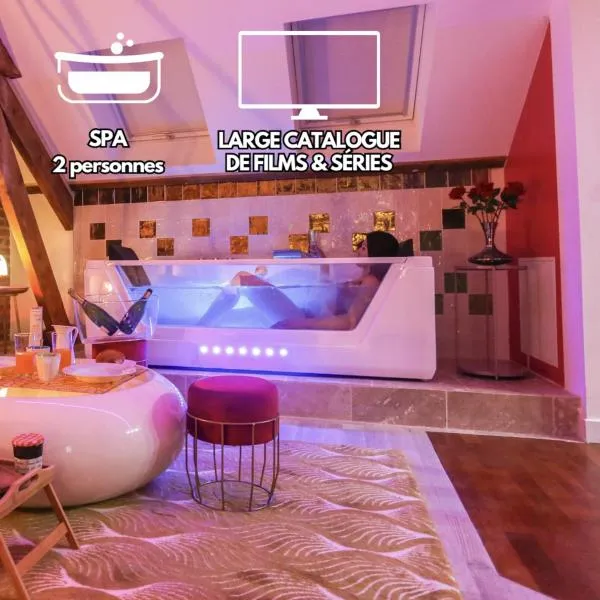 Suite Romantique 45m2-Amiens Centre-SPA & Parking, hotel in Amiens