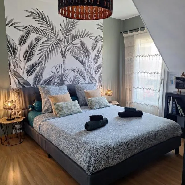 Chambre climatisée au cœur de brive avec téléviseur connecté wifi Netflix, hôtel à Brive-la-Gaillarde