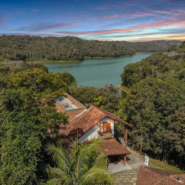 Chalé Privado no lago Piscina Churrasqueira - Foto 2