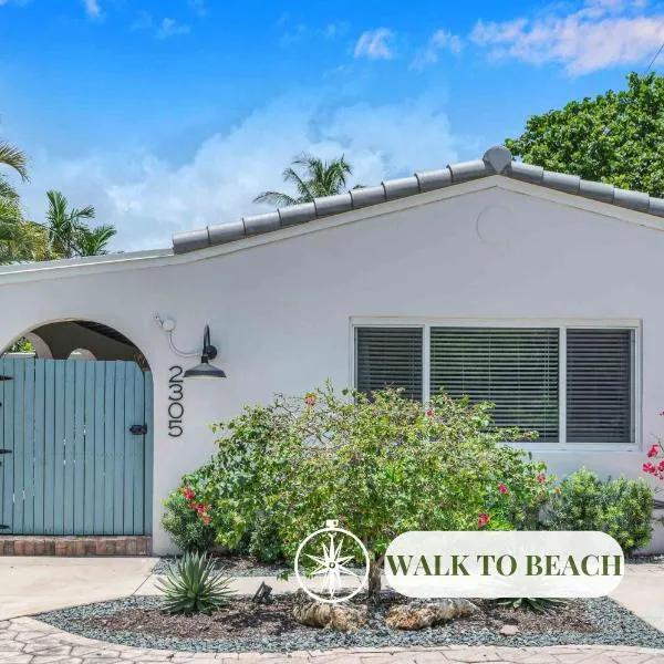 Surf KeySteps from Beach Beautiful Courtyard Hot Tub H0MES, hotel em Fort Lauderdale