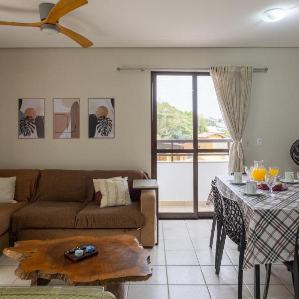 Apt de dois quartos a 50 metros da linda praia Canajure