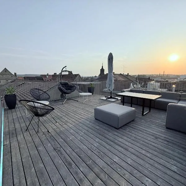 designAparts - I - Penthouse mit Dachterrasse, viešbutis mieste Bairoitas