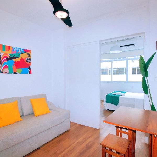 Studio no Leme com vista parcial para o mar - Foto 4