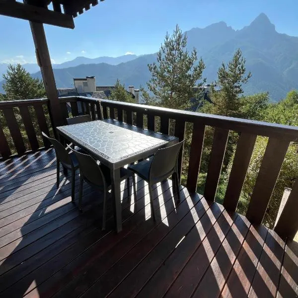 Studio terrasse sud vue montagnes Pra Loup 1500, hotel La Maure városában