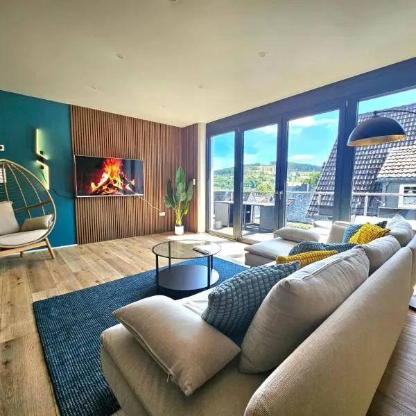 Moderne 3-Zimmer-Wohnung nahe dem Schloss, hotel v destinaci Bad Berleburg