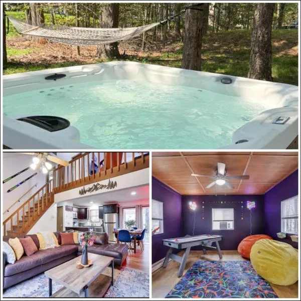 Viesnīca Hot tub - Game Loft & Arcade - 2 King Beds - Pet Friendly pilsētā Tobyhanna