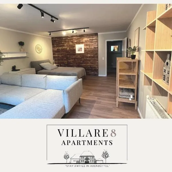 VILLARE8 EG Apartment - Moderne 2 Zi Wohnung im LK Gifhorn, hotel v destinaci Adenbüttel