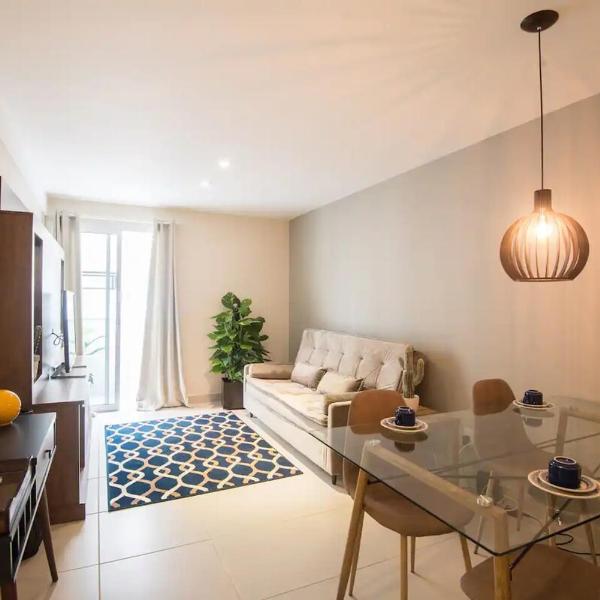Apartamento com ar condicionado para 8 pessoas no Braga