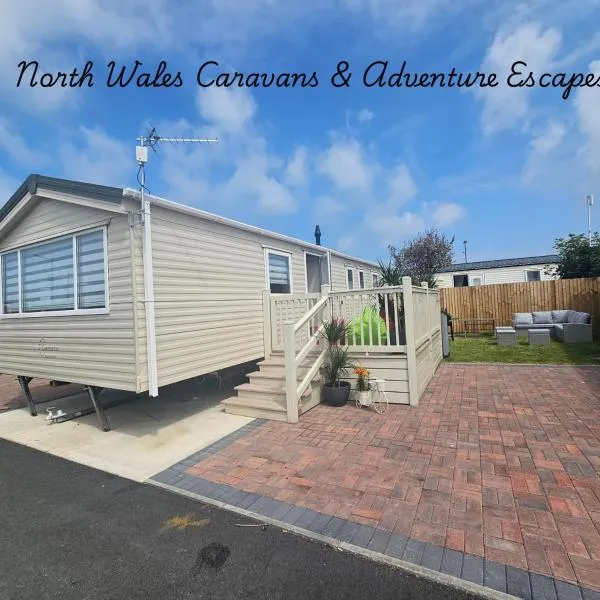 Platinum Caravan with Decking & Garden, hotel v destinaci Abergele
