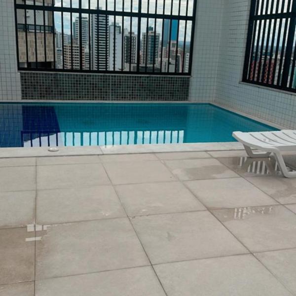 Apartamento beira-mar com 2 quartos e piscina - A 30m da praia - Orla de Boa Viagem - Foto 4