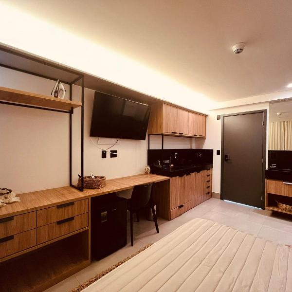 Flat com varanda a 50m da praia - Foto 3