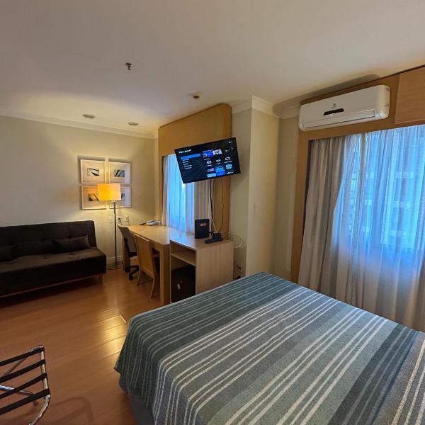 Hotel E suites em frente ao Aeroporto com ar e piscina 1714