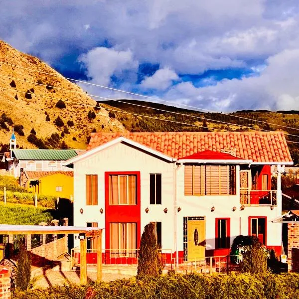Cabaña Valle De La Laguna, jacuzzi y vista al Lago, ξενοδοχείο σε Aquitania