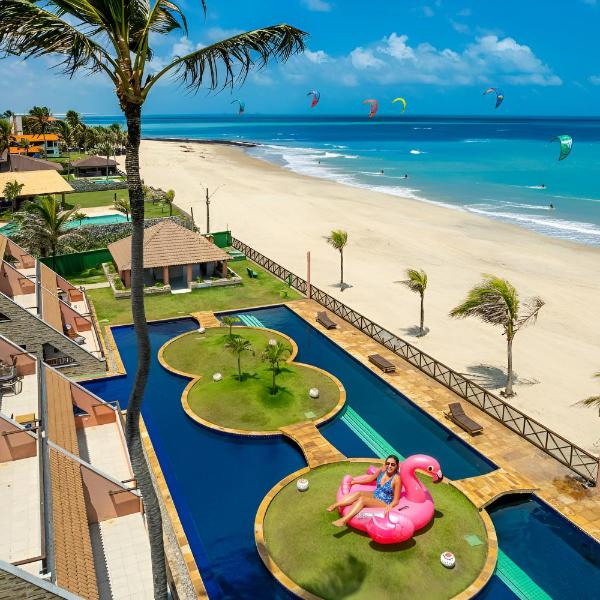 Oceanview A102 - on Beach, big 116m2, 2 Bedrooms, 3xAC, close to Centrum, fully equipped kitchen