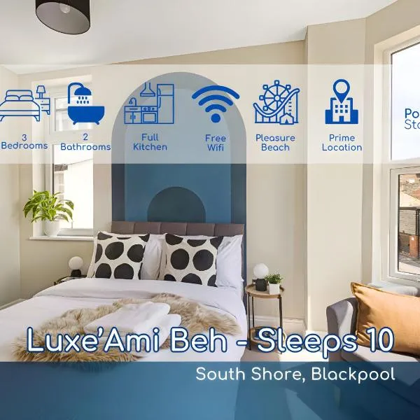 블랙풀에 위치한 호텔 Luxe Ami Beh Large Group Apartment by PolkaStays