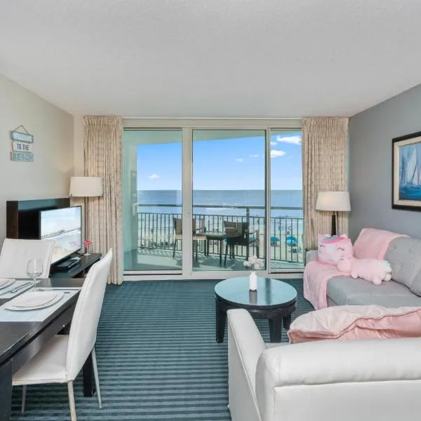 Stylish 1BR Oceanfront Stay in the Heart of Myrtle Beach 3rd Fl of OO Resort，位于默特尔比奇的酒店