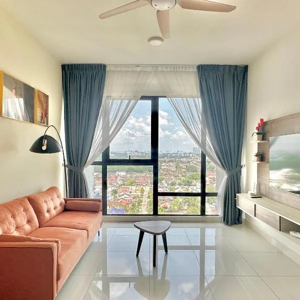 Mid Vally Southkey JB, 2BR, WIFI, 7 mins to CIQ , 5-7pax, hotel in Johor Bahru