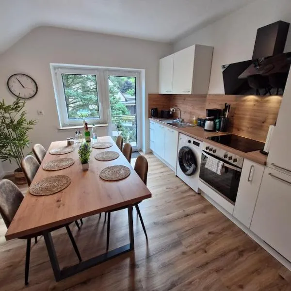 NEU! FeWo AllerGrün, Balkon mit Blick in die Natur, hotel a Borstel