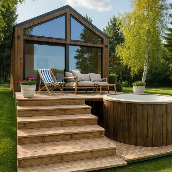 Domki modułowe przy plaży, hotel din Sokole-Kuźnica