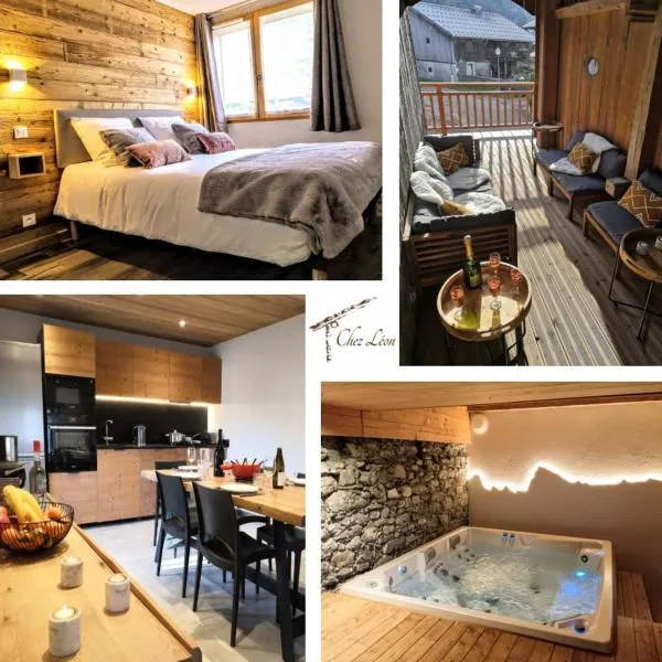 Chez Léon Jacuzzi et sauna, hotel a Samoëns