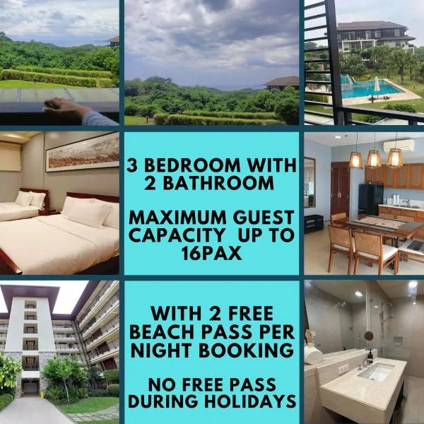 3 BR / 2BA - ANVAYA COVE COURTYARD UNIT, hotel in Morong