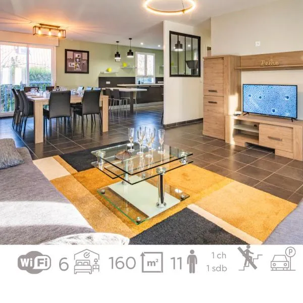 Santa Monica, maison individuelle, 6ch, parking, hotel en Cormontreuil