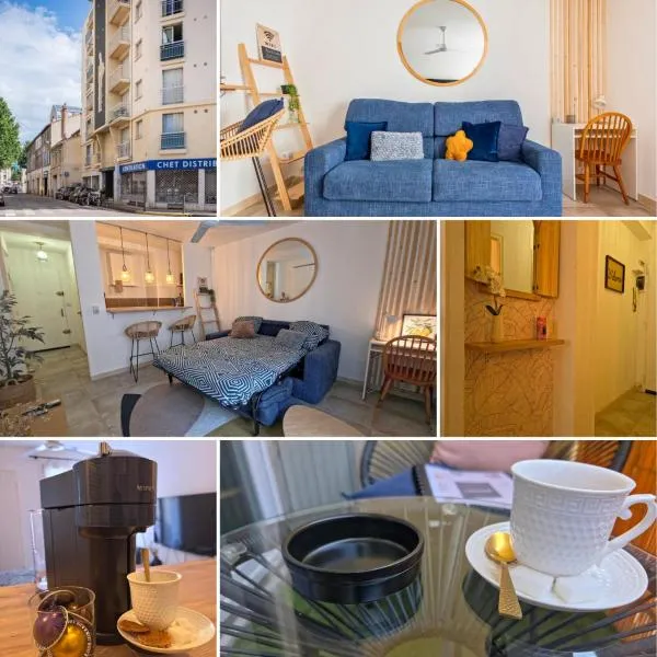 L'Escapade Balcon et Parking Privé entre Stade Vélodrome & Timone, hotel di Marseille