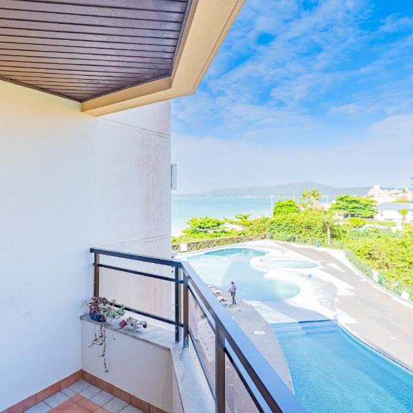 C105 Lindo apartamento com vista para o mar em Canasvieiras